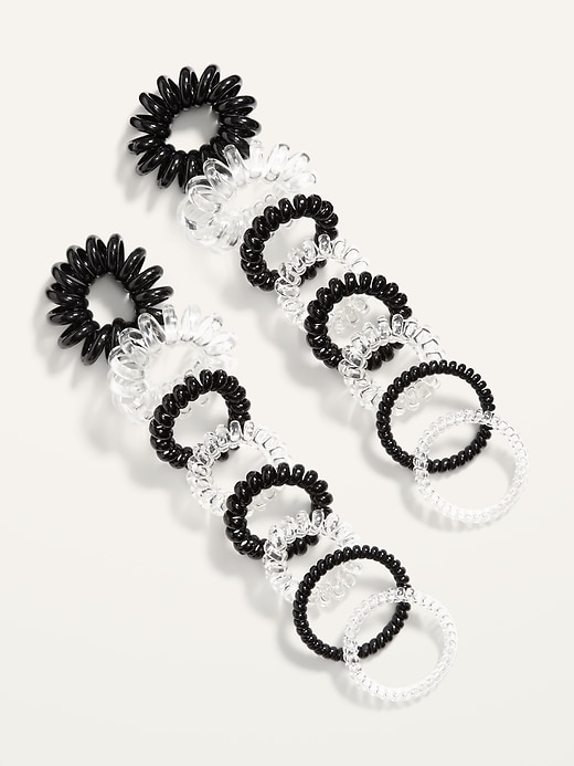 View large product image 1 of 1. Spiral Hair Ties 16-Pack for Adults