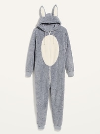 View large product image 3 of 3. Cozy Hooded One-Piece Bunny Pajamas