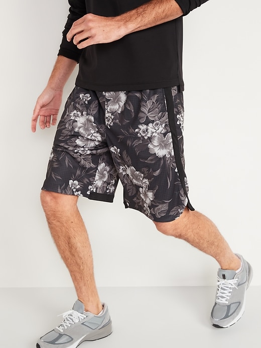 View large product image 1 of 2. Go-Dry Mesh Basketball Shorts -- 10-inch inseam