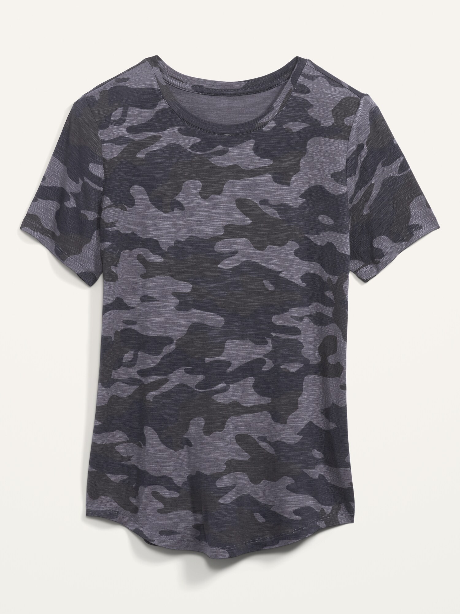 Luxe Camo Slub-Knit T-Shirt for Women | Old Navy