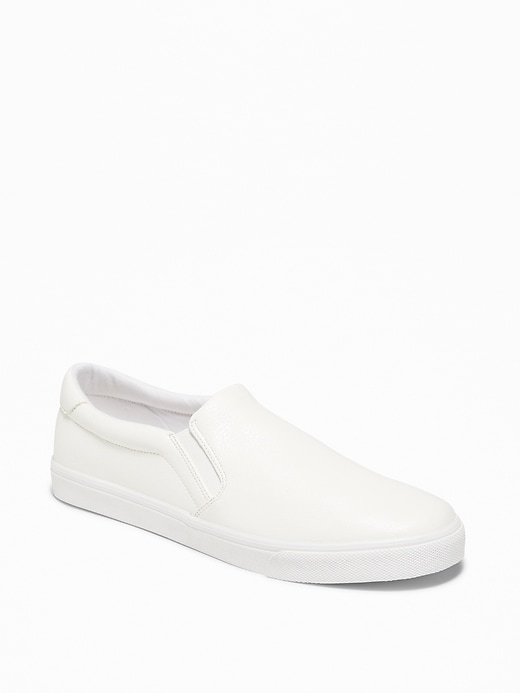 Mixed-Fabric Slip-Ons | Old Navy