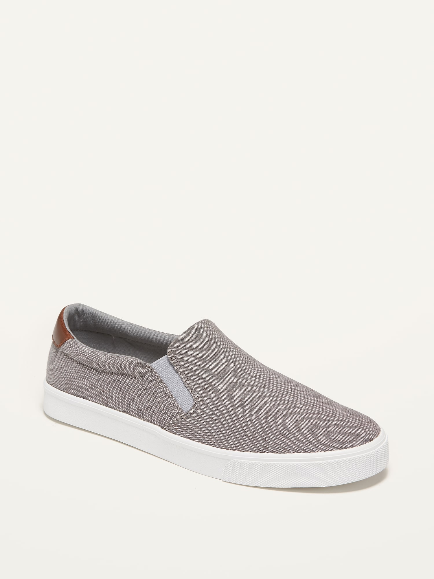 Mixed-Fabric Slip-Ons For Men | Old Navy