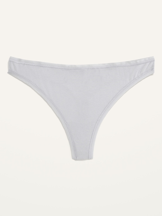 View large product image 1 of 3. Low-Rise Jersey Thong Underwear
