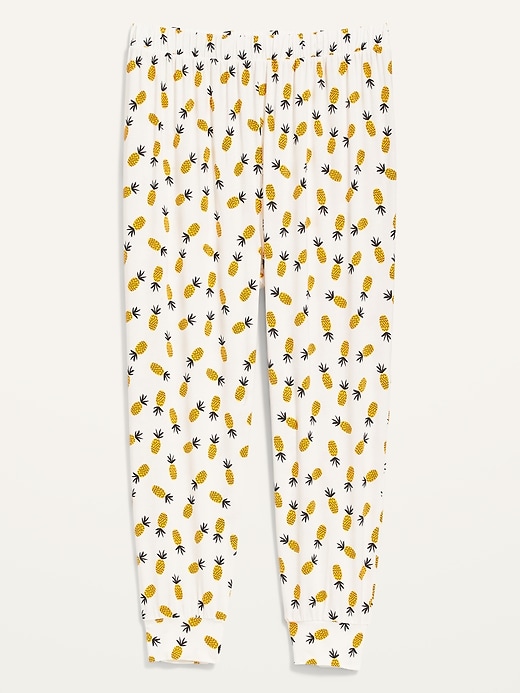 Image number 4 showing, High-Waisted Sunday Sleep Ultra-Soft Plus-Size Pajama Joggers