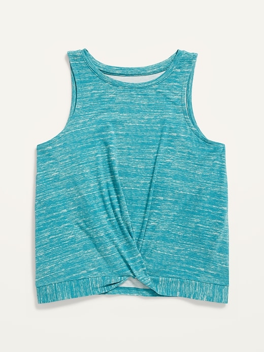 View large product image 1 of 1. Luxe Sleeveless Twist-Front Top for Girls