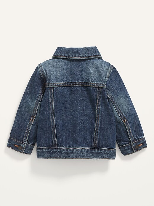 View large product image 2 of 2. Unisex Jean Trucker Jacket for Baby