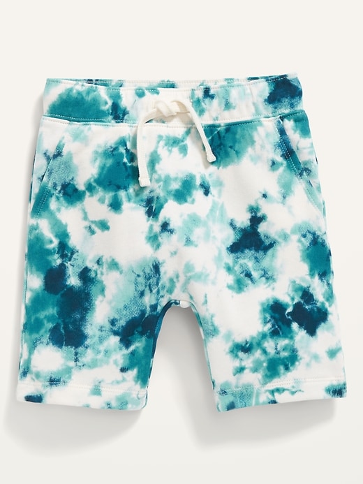 View large product image 1 of 2. French Terry U-Shaped Tie-Dye Shorts for Toddler Boys