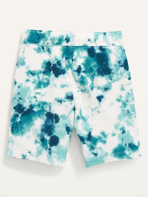View large product image 2 of 2. French Terry U-Shaped Tie-Dye Shorts for Toddler Boys