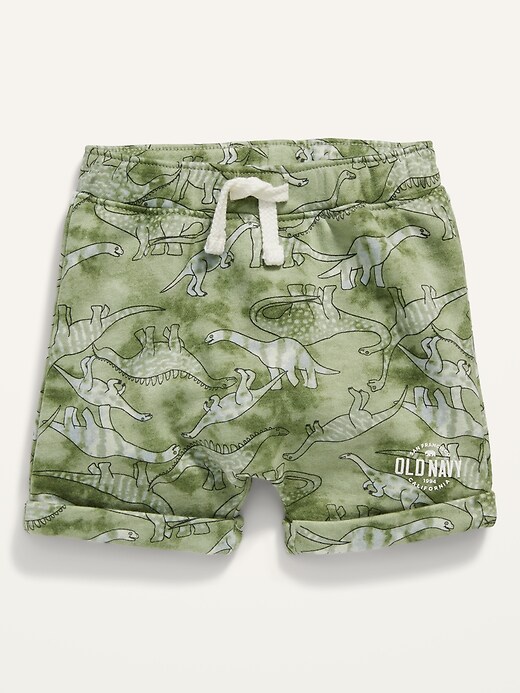 View large product image 1 of 1. Logo Graphic French Terry Pull-On Shorts for Baby