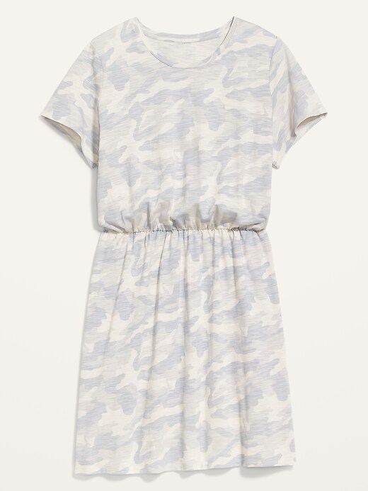Image number 4 showing, Waist-Defined Slub-Knit Plus-Size T-Shirt Dress