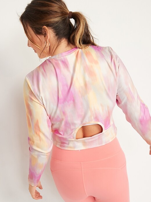 Image number 6 showing, CozeCore Long-Sleeve Crop Tee