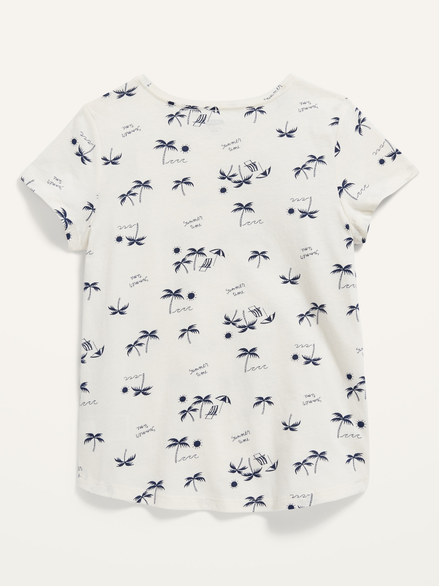 Softest Printed Scoop-Neck Tee for Girls | Old Navy