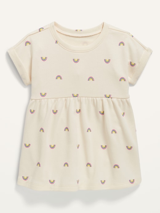 View large product image 1 of 2. Printed French Terry Babydoll Tunic for Toddler Girls