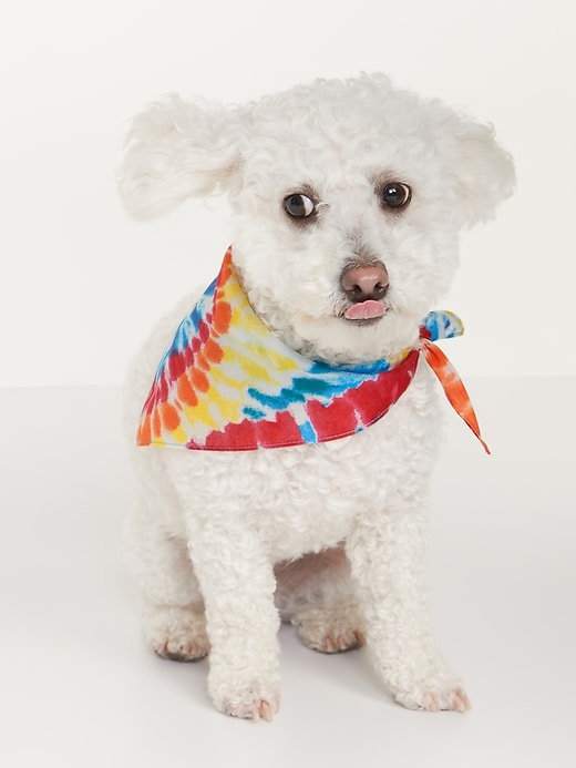 View large product image 1 of 2. Patterned Poplin Bandana for Dogs