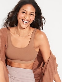 Image number 1 showing, Jersey Scoop-Neck Bralette Top