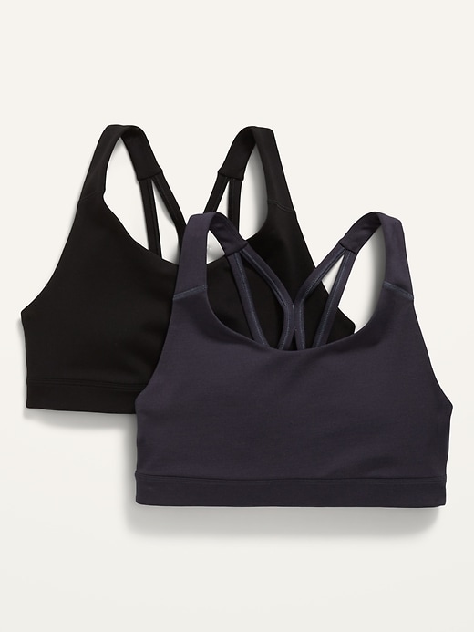 Image number 1 showing, Medium Support Strappy Sports Bra 2-Pack