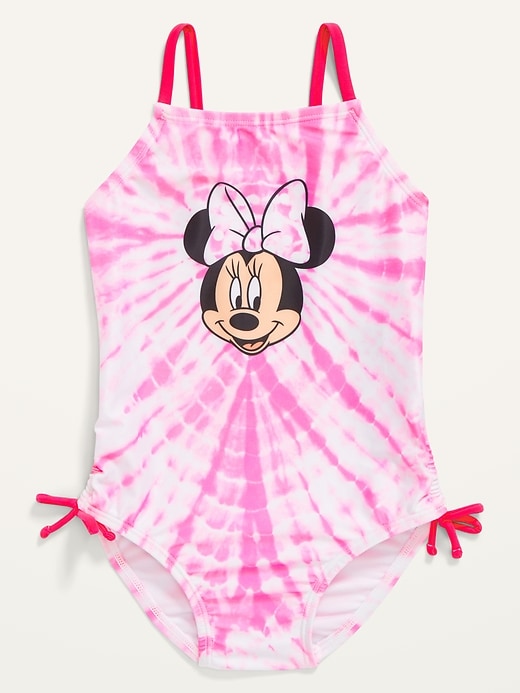 View large product image 1 of 2. Disney© Minnie Mouse Tie-Dye Swimsuit for Toddler Girls