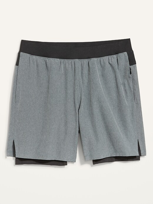 Image number 4 showing, Go 2-in-1 Workout Shorts + Base Layer -- 7-inch inseam