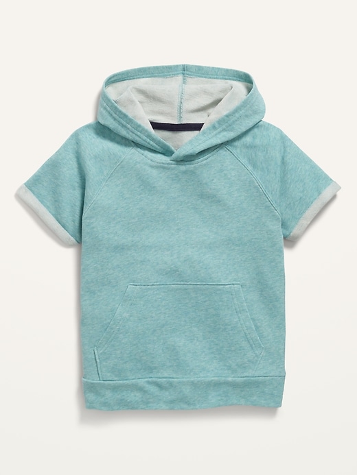 View large product image 1 of 2. Short-Sleeve French Terry Pullover Hoodie for Boys