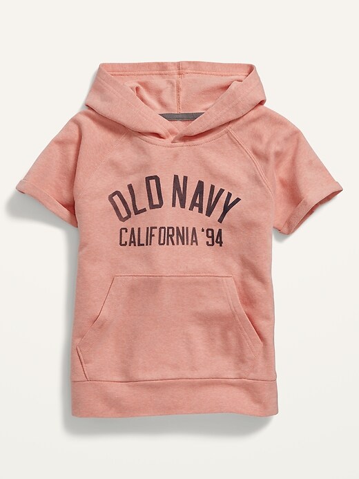 Old Navy Short-Sleeve Logo-Graphic Pullover Hoodie for Boys. 1