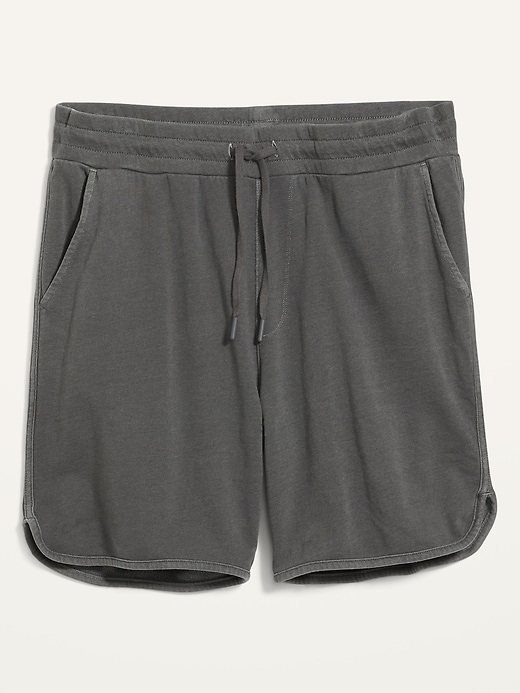 View large product image 2 of 2. Vintage Garment-Dyed Gender-Neutral Sweat Shorts for Adults -- 6.75-inch inseam