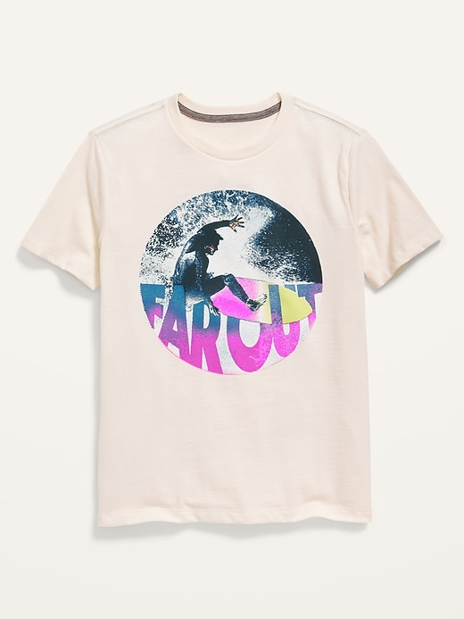 View large product image 1 of 1. Vintage Graphic Crew-Neck T-Shirt for Boys