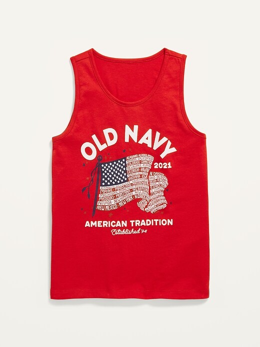 Old Navy 2021 Flag-Graphic Tank Top for Boys. 1