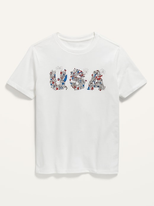 View large product image 1 of 2. Matching Graphic "Usa" T-Shirt For Boys