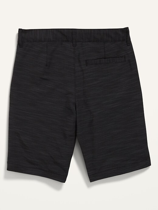 View large product image 2 of 2. Dry-Quick Textured Flat Front Tech Shorts For Boys