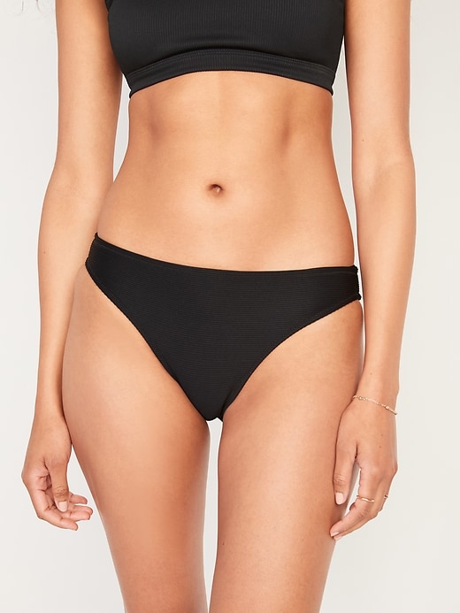 Oldnavy Textured-Knit Bikini Swim Bottoms for Women