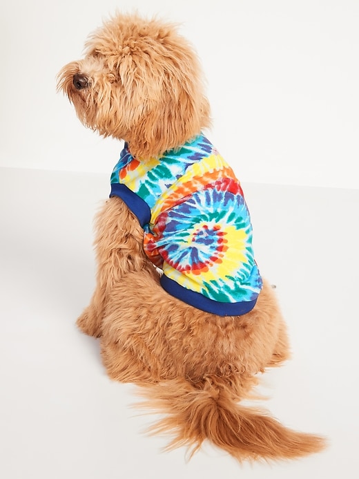 Old Navy Printed Jersey Tee for Pets — Blue Camo Tie-Dye