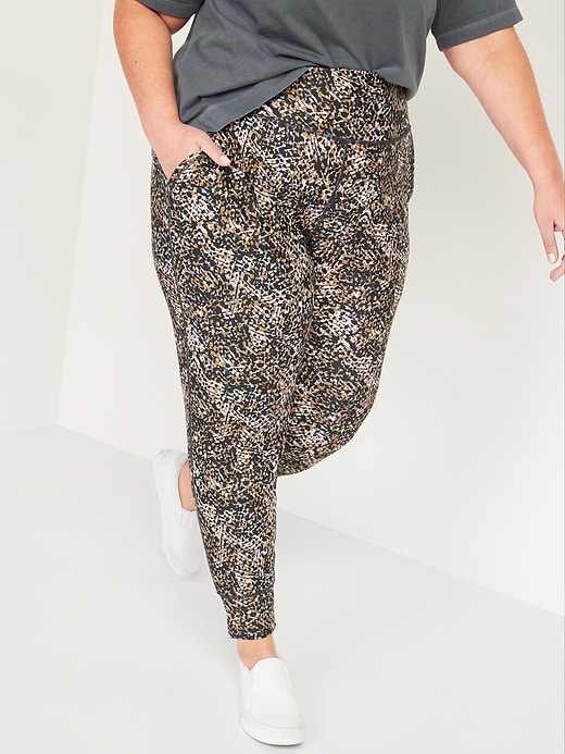 View large product image 1 of 1. High-Waisted PowerSoft Side-Pocket Plus-Size 7/8-Length Jogger Pants