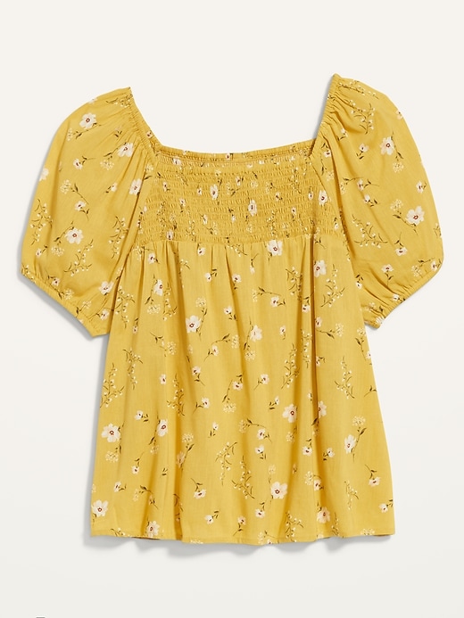 old navy yellow floral top