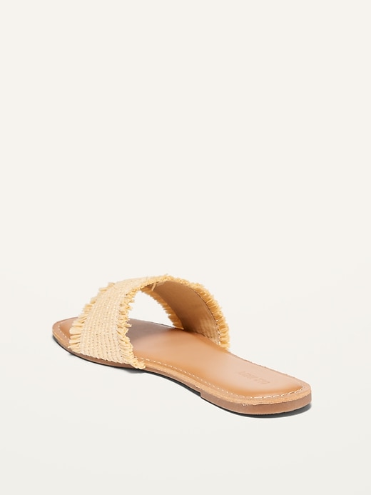 Image number 3 showing, Raffia Slide Sandals