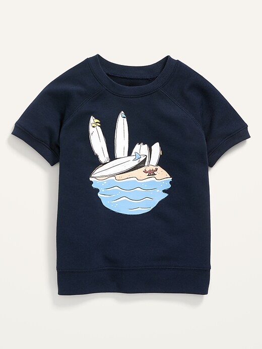 View large product image 1 of 1. Raglan French Terry Sweatshirt for Toddler Boys