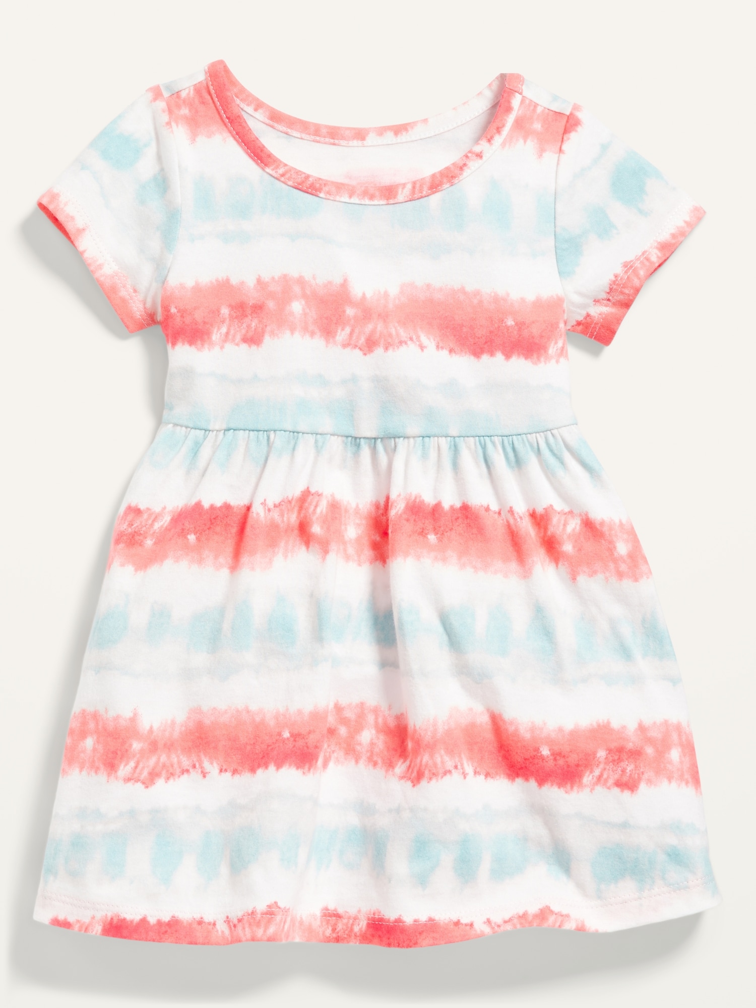 Short-Sleeve Printed Jersey Dress for Baby