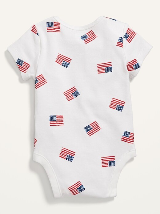 View large product image 2 of 2. Unisex Logo Graphic Bodysuit for Baby