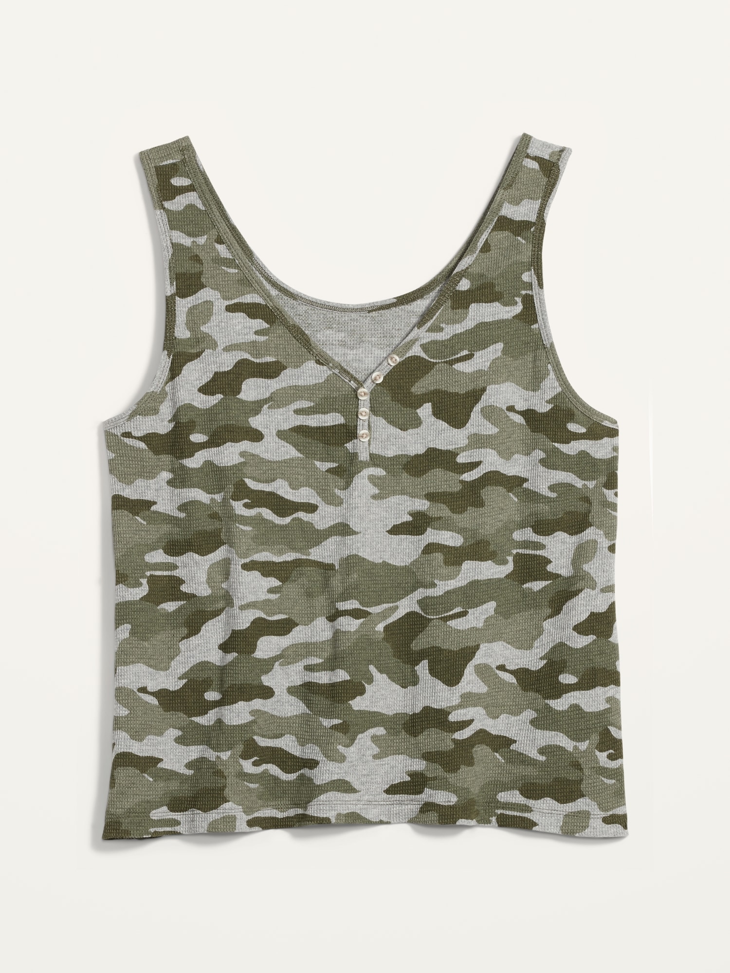 ThermalKnit PlusSize Henley Pajama Tank Top Old Navy