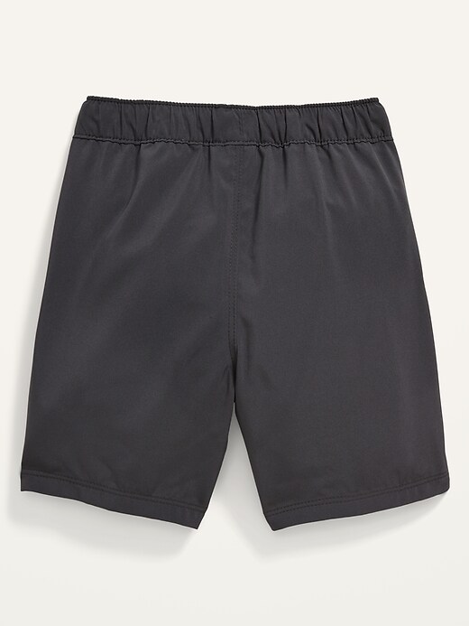 View large product image 2 of 2. Functional-Drawstring Hybrid Shorts for Toddler Boys