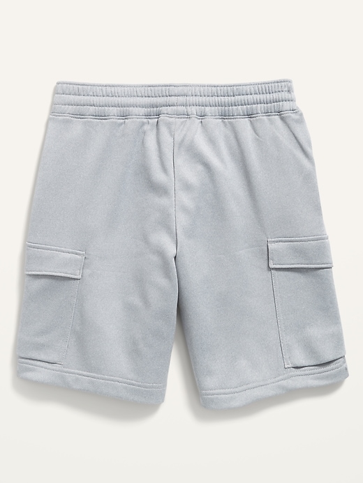 View large product image 2 of 2. Go-Dry French Terry Cargo Performance Shorts For Boys