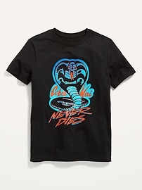 View large product image 1 of 2. Cobra Kai™ Gender-Neutral Graphic Tee for Kids