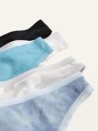 Jersey Thong Underwear 5-Pack for Women