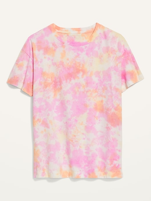 Image number 4 showing, Oversized Vintage Tie-Dye Tunic Tee for Women