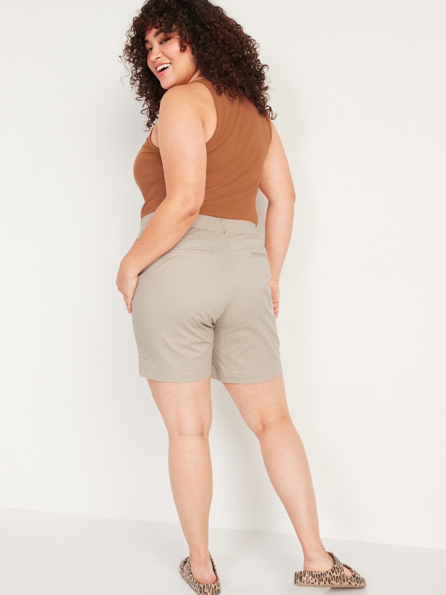 High-Waisted Everyday Shorts for Women -- 7-inch inseam