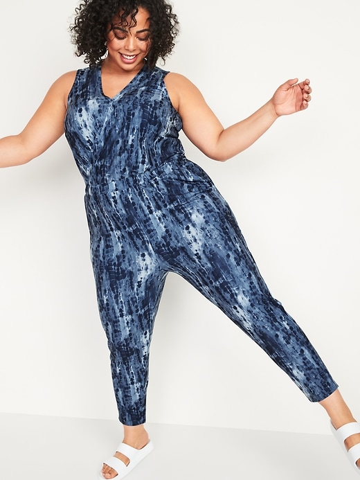 View large product image 1 of 2. Breathe ON Cross-Front Plus-Size Sleeveless Jumpsuit