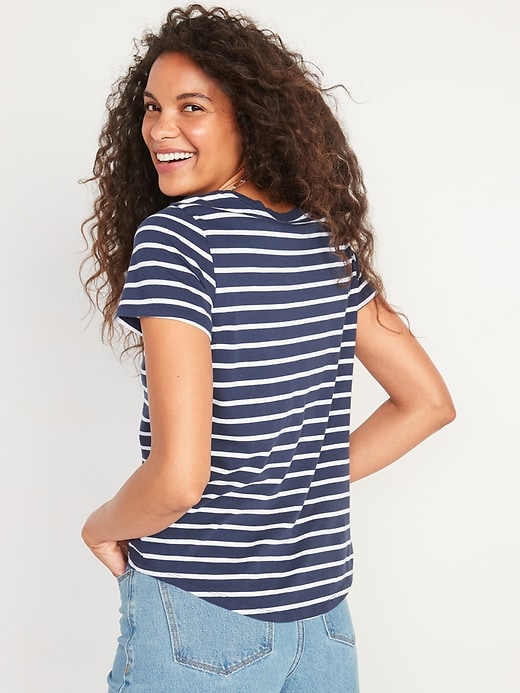 Image number 2 showing, EveryWear Striped Short-Sleeve Tee for Women