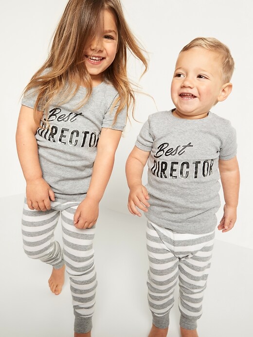 View large product image 1 of 2. Unisex Matching Graphic Pajama Set for Toddler & Baby
