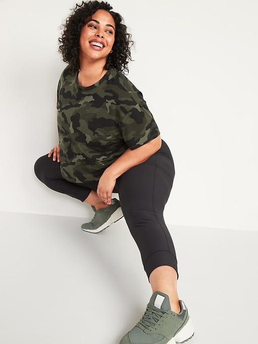 Image number 3 showing, High-Waisted PowerSoft  Plus-Size Crop Joggers