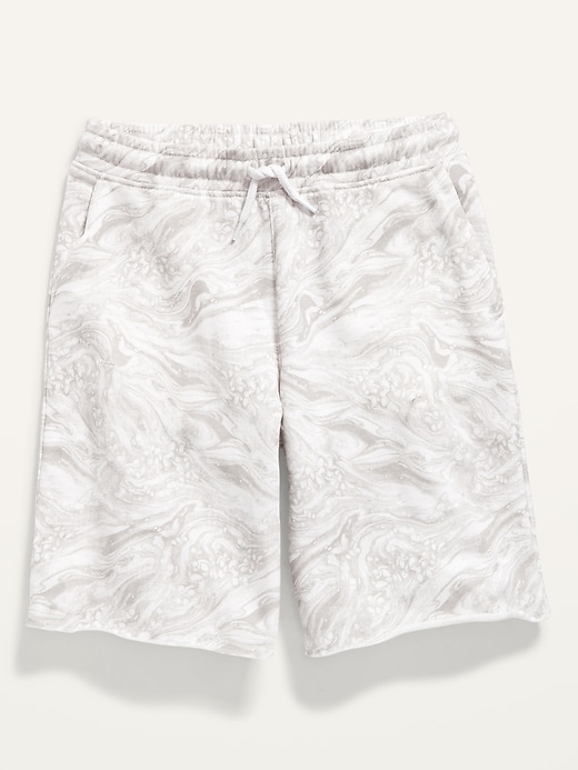 View large product image 1 of 1. Gender-Neutral French Terry Cut-Off Shorts For Kids