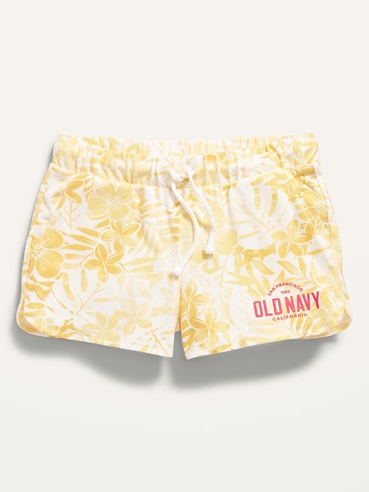 View large product image 1 of 1. Dolphin-Hem Logo Shorts for Girls